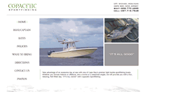 Desktop Screenshot of copaceticsportfishing.com